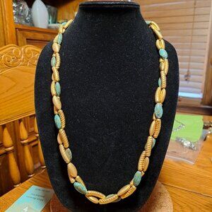 Gold Tone and Metal Necklace